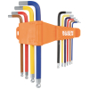 CBLS10 Powder Coated Long Ball-End Hex Key Set, SAE, 10-Piece Image