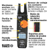 CL360 Probador eléctrico, multímetro de horquilla de mordaza abierta de rango automático de 200 A CA Image 2