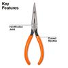 D2037 Pliers, Needle Nose Side-Cutters, 7-Inch Image 1
