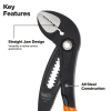 D50510BS Straight Jaw Quick-Adjust Pump Pliers, 10-Inch Image 1