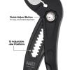 D50510BS Straight Jaw Quick-Adjust Pump Pliers, 10-Inch Image 3