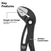 D50512BS Straight Jaw Quick-Adjust Pump Pliers, 12-Inch Image 1