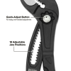 D50512BS Straight Jaw Quick-Adjust Pump Pliers, 12-Inch Image 3