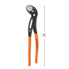 D50512BS Straight Jaw Quick-Adjust Pump Pliers, 12-Inch Image 4