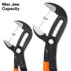 D5052BSKIT Straight Jaw Quick-Adjust Pump Pliers Set, 2-Piece Image 6