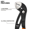 D5057B Quick-Adjust Klaw™ Pump Pliers, 7-Inch Image 1