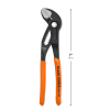 D5057BS Straight Jaw Quick-Adjust Pump Pliers, 7-Inch Image 5