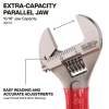 D5076 Adjustable Spanner - Extra Capacity, 165 mm Image 1