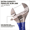 D86936 Wide-Jaw Precision Adjustable Wrench, 8-Inch Image 1