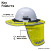 FR03010HIVIS Flame-Resistant Full-Brim Sombrero, High-Visibility Yellow Image 1