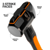 H80606 Fiberglass Handle Wedge Sledge Hammer, 6-Pound Image 1