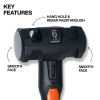 H80626 Fiberglass Handle Hammer, 6-Pound Image 1