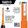 6334INS Insulated Screwdriver, #1 Phillips, 4-Inch Round Shank Image 1