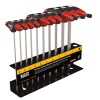 JTH610EB Hex Key Set, SAE Ball-End T-Handle, 6-Inch, with Stand, 10-Piece - Image