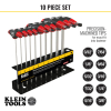 JTH610EB Hex Key Set, SAE Ball-End T-Handle, 6-Inch, with Stand, 10-Piece Image 2