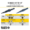 KTSB01 13-Step Drill Bit, 3/8-Inch Hex, Double Straight Flute, 1/8-Inch to 1/2-Inch Image 4