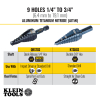 KTSB03 9-Step Drill Bit, 3/8-Inch Hex, Double Straight Flute, 1/4-Inch to 3/4-Inch Image 4