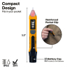 NCVT7 Non-Contact Voltage Tester with Signal Strength, 12-1000V AC Image 5