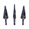 QRST2S Step Drill Bit Set, Quick-Release, Double Fluted, 3-Piece Image