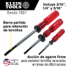 SK234 Juego de desarmadores de punta ranurada con retención de tornillos de 3 piezas Image 1