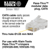 VDV826703 Modularer Datenstecker Pass-Thru™, RJ45-CAT6, 50er-Pack Image 1