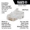 VDV826763 Pass-Thru™ Modular Data Plugs, RJ45-CAT6, 200-Pack Image 1