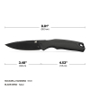 KD211BK LINEAGE™ Black Drop Point Fixed Blade Image 4