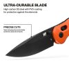 KD212 LINEAGE™ Orange Drop Point Pocket Knife Image 1
