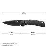KD212BK LINEAGE™ Black Drop Point Pocket Knife Image 4