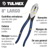 Tulmex (D) 201-8 Pinza de Electricista Clásicas - 8 Pulgadas Image 1