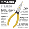 Tulmex (D) 203-6 Pinza de Punta Cónica con Corte - 6 Pulgadas Image 1