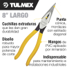 Tulmex 203-8 Pinza de Punta Cónica con Corte para Trabajo Pesado - 8 Pulgadas Image 1