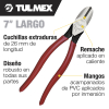 Tulmex (D) 220-7 Pinza de Corte Diagonal Para Trabajo Pesado - 7 Pulgadas Image 1