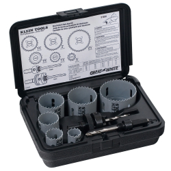 "8 Piece Electricians Hole Saw Kit"