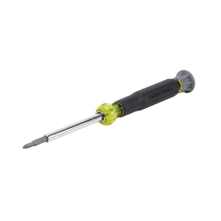"Multi-Bit Electronics Screwdriver, 4-in-1, Phillips, Slotted Bits"
