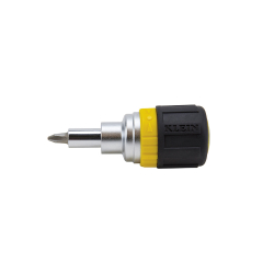 "Multi-Bit Ratcheting Screwdriver, 6-in-1, Stubby, Ph, Sl, Nut Bits"