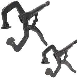 "C-Clamp Locking Pliers with Swivel Jaws Set, 6- and 11-Inch, 2-Piece"