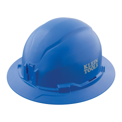 "Hard Hat, Non-Vented, Full Brim Style, Blue"