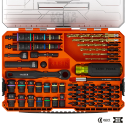 "KNECT\u2122 Impact-Rated Drill and Driver Combo Set, SAE\/Metric, 65-Piece"