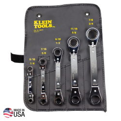 "Reversible Ratcheting Box Wrench Set, 5-Piece"
