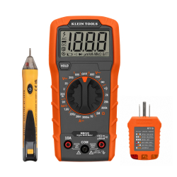 "Test Kit with Multimeter, Non-Contact Volt Tester, Receptacle Tester"