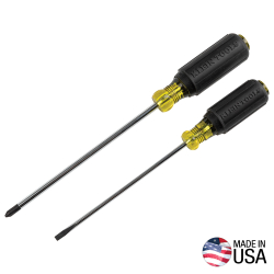 "Screwdriver Set, 3\/16 Cabinet and #2 Phillips, Cushion-Grip, 2-Piece"