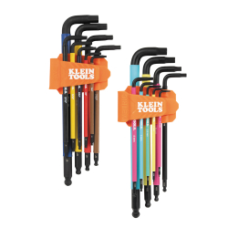 "Color Coded Hex Key Set, SAE and Metric, 18-Piece"
