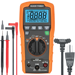 "Auto-Ranging Digital Multi-Tester with Standard\/GFCI Receptacle Tester"