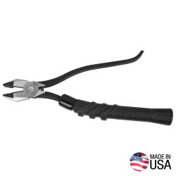 "Slim-Head Ironworker's Pliers Comfort Grip, Aggressive Knurl, 9-Inch"