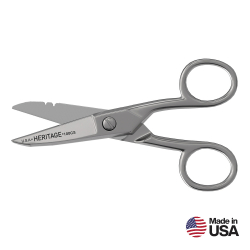 100CS Serrated Electrician Scissors with Stripping Image 