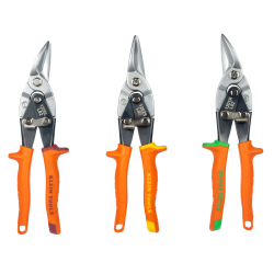 120AVSKIT Aviation Snips, Forged Steel Blade, Left, Right, Straight, 3-Pack Image