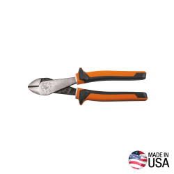 200048EINS Diagonal Cutting Pliers, Insulated, Angled Head, 8-Inch Image