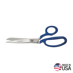 208LRBLUP Bent Trimmer w/Large Ring, Blue Coating, 8-Inch Image 