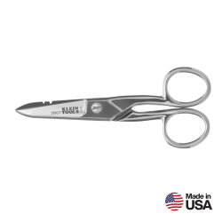21007 Electrician's Scissors, Nickel Plated Image 